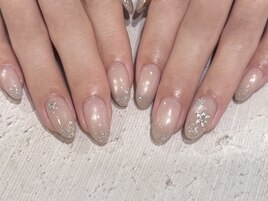 冬のワンホンネイル♪