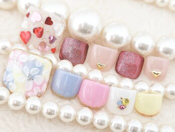 ネイルサロン アジュール(nail salon Azur)/フットデザイン上￥6500下￥7000