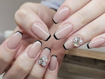 アンド エヌ(AND.N)の写真/＜定額制＊プライベートネイルサロン＞上品シンプル系～ニュアンスネイル/マグネットネイルまで楽しめる♪