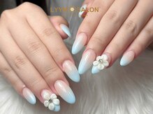 リームサロン 池袋店(LYYM SALON)/ブルーグラデ＆3Dフラワー
