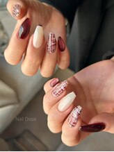 ネイル ドゥ 岡山駅前店(Nail Doux)/ツイード＆マグネットネイル