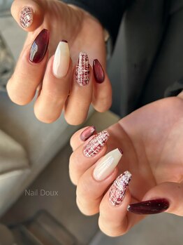 ツイード＆マグネットネイル