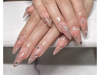 グラデーションチップ長さだし