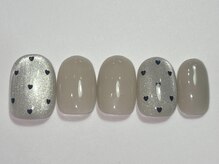 ネイルメゾン 渋谷店(NAIL MAISON)/ベージュマグドット￥5500
