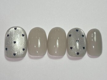 ネイルメゾン 渋谷店(NAIL MAISON)/ベージュマグドット￥5500