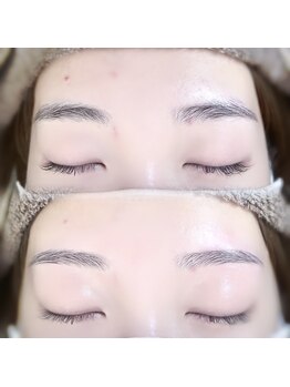 クミュ(KkuM'yu)の写真/【似合わせ眉デザイン☆】骨格×理想を形にするアイブロウ♪まつ毛との同時施術で垢抜けeyeへ