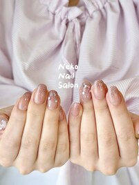 ラメグラ&ピンク