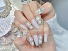 レアネイル 渋谷店(Le’a nail)/雪ネイル☆チェン囲み