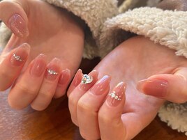 きらきらワンホンネイル