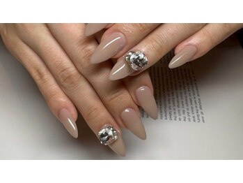 ムートンネイル 大阪梅田店(MOUTON NAIL)/上質ワンカラー/パーツ追加