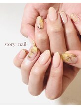 ストーリーアイラッシュアンドネイル(Story)/ミモザネイル♪