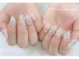 オーロラキラキラネイル