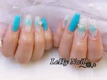 レヒネイル(LeHy nail)/チーク×バタフライネイル