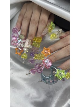 クロスネイル 渋谷店(CROSS nail)/ゴテゴテクリア