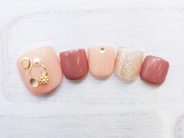 フット　大人上品ネイル