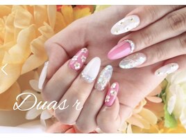 お花ホロネイル