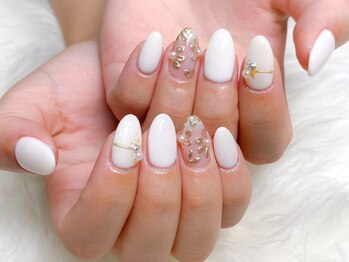 ローブセカンド(L'aube 2nd)/ジェル◆お花アートネイル