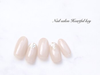 ネイルサロン ハートフルキー(Heartful key)/シェルネイル¥8000