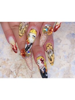 手描きアートが得意なサロン