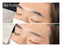 メンズ眉毛サロン Roist名古屋久屋大通店【ロイスト】アイブロウ/眉毛/眉毛パーマ/〔眉毛〕お客様ビフォーアフター