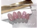 さくら×大人ピンクネイル