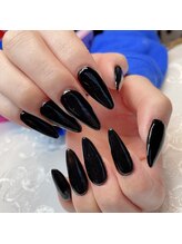 ミヤ 川崎店(MIYA)/クールブラックネイル☆