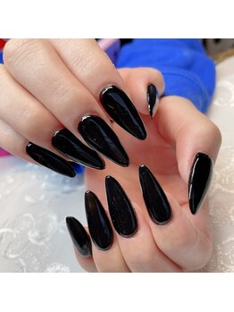 ミヤ 川崎店(MIYA)/クールブラックネイル☆