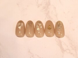 シェルとラメでゴージャスに