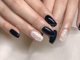 オーダーネイル　シルバーラメ