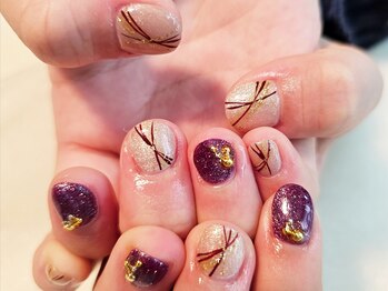 エルディケイ(LDK)/成人式ネイル