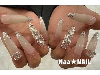ナァネイル(Naa★NAIL)/長さ出し×フリーデザイン☆