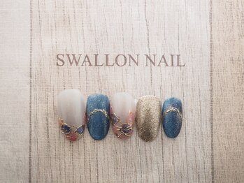 スワロンネイル(SWALLON NAIL)/梅雨ネイル