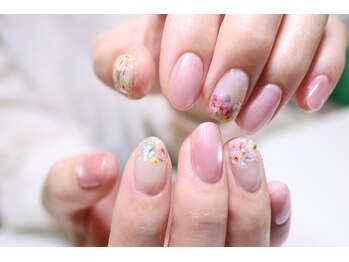 ディーエムジーネイル(DMG nail)/押し花ネイル