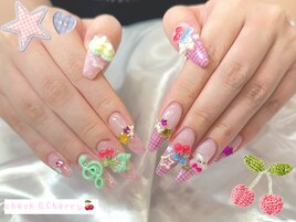 さくらんぼのガーリーネイル♪