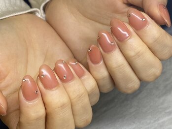 シンプルアートネイル