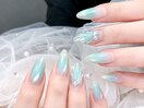 幻想的な人魚のネイル
