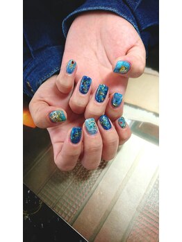アンアント(An-ant)/ブルーべっ甲ネイル