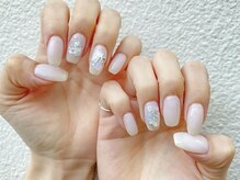 ネイル アヴァンス あべのルシアス店(Nail AVANCE.)/キラキラ天然石ネイル　太田