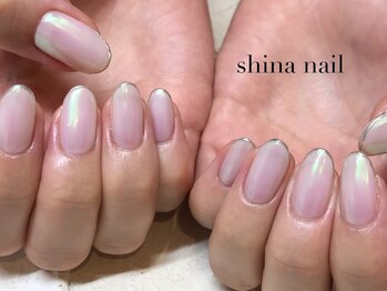シナネイル 清澄白河店(SHINA NAIL)/オーロラミラーライン♪
