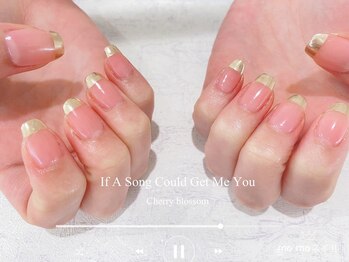 モモネイル(MOMO nail)/ミラーフレンチ