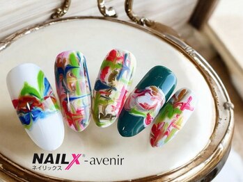 ネイリックス アヴェニール(NAILX avenir)/原色マーブル