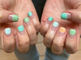 パステルカラー逆フレンチホロ