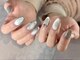 エムディーエーネイル(M.D.A NAiL)の写真/ラインの歪み一切なし！土台から作る極上マグ♪夏こそ映えるマグ＆ミラーネイル☆