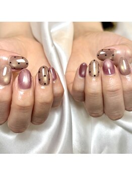 グレースビューティ(gracebeauty)/季節のマグネットネイルデザイン