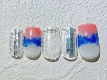 ネイルビート(NAIL BEAT)/マーブルホロネイル