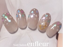 カラーグラデ＆ハート柄ドット☆