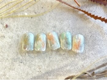 ニュアンスミラーネイル