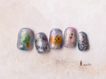 アイネイルズ 横浜EAST店(I-nails)/ハロウィン落書きネイル