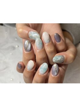 手描きアートが得意なサロン