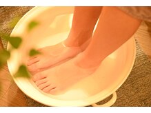 つむぎ/全メニューに足湯がついてます♪